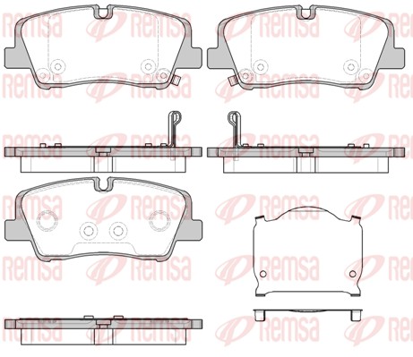 Brake Pad Set, disc brake - 1687.00 REMSA