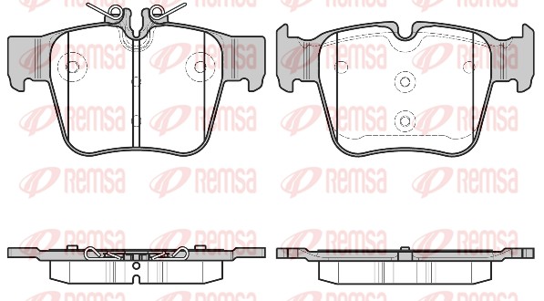 Brake Pad Set, disc brake - 1697.00 REMSA