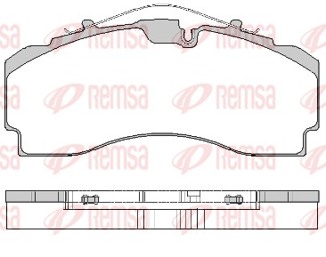 Kit pastiglie freno, Freno a disco - JCA 1704.00 REMSA