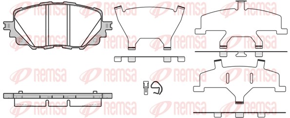 Brake Pad Set, disc brake - 1708.00 REMSA