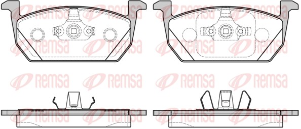 Brake Pad Set, disc brake - 1710.00 REMSA