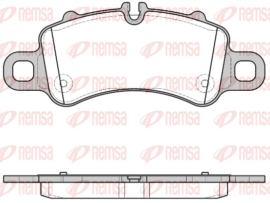 Brake Pad Set, disc brake - 1713.00 REMSA