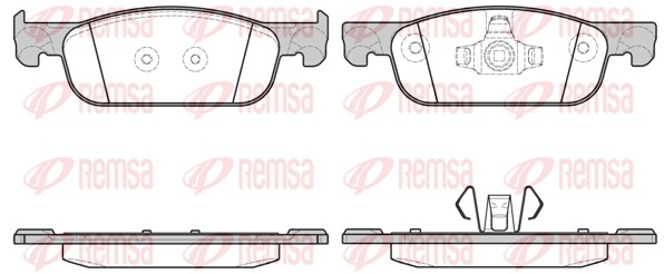 Brake Pad Set, disc brake - 1718.00 REMSA