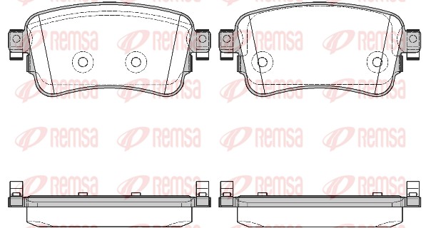 Brake Pad Set, disc brake - 1720.00 REMSA