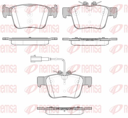 Brake Pad Set, disc brake - 1722.01 REMSA