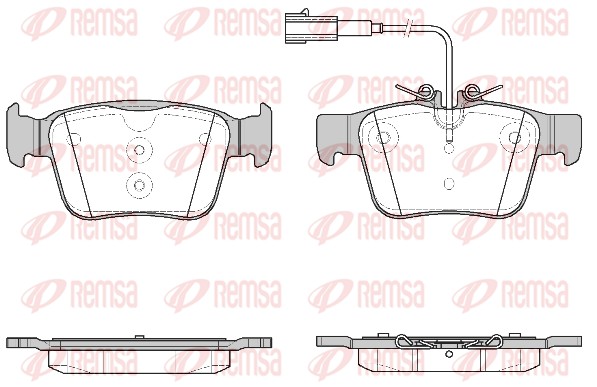 Brake Pad Set, disc brake - 1722.02 REMSA
