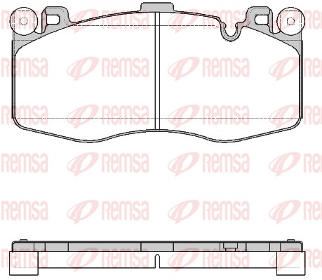 Brake Pad Set, disc brake - 1733.00 REMSA