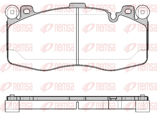 Brake Pad Set, disc brake - 1742.10 REMSA