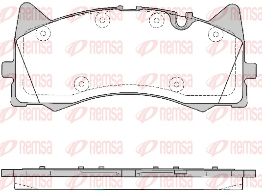 Brake Pad Set, disc brake - 1781.00 REMSA
