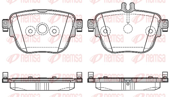 Brake Pad Set, disc brake - 1792.00 REMSA