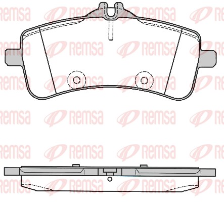 Brake Pad Set, disc brake - 1794.00 REMSA