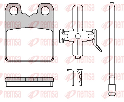Brake Pad Set, disc brake - 1797.00 REMSA