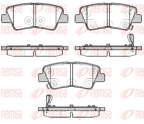 Brake Pad Set, disc brake - 1807.02 REMSA