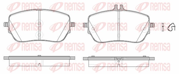 Brake Pad Set, disc brake - 1827.00 REMSA