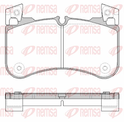 Brake Pad Set, disc brake - 1831.00 REMSA