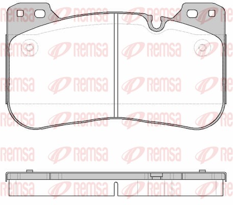 Brake Pad Set, disc brake - 1834.00 REMSA