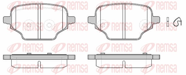Brake Pad Set, disc brake - 1837.00 REMSA