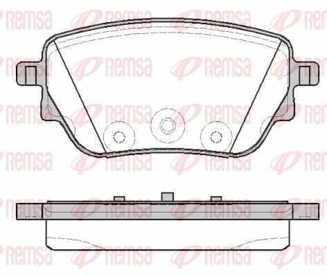 Brake Pad Set, disc brake - 1838.00 REMSA