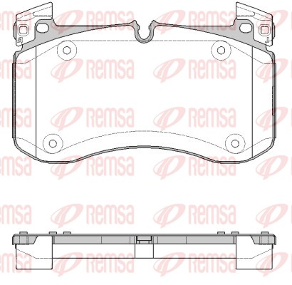 Brake Pad Set, disc brake - 1840.00 REMSA