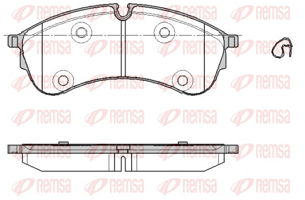 Brake Pad Set, disc brake - 1847.00 REMSA
