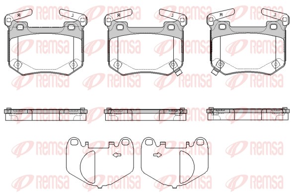 Brake Pad Set, disc brake - 1849.02 REMSA