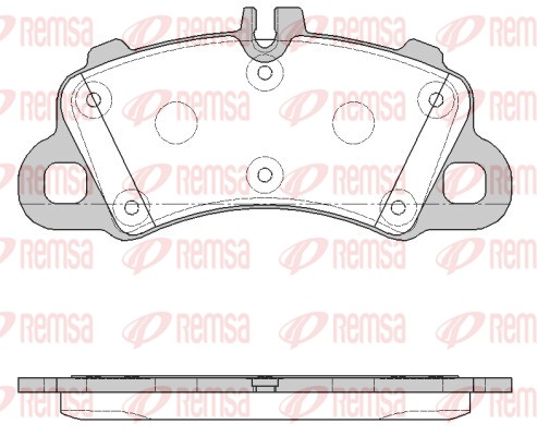 Brake Pad Set, disc brake - 1862.00 REMSA