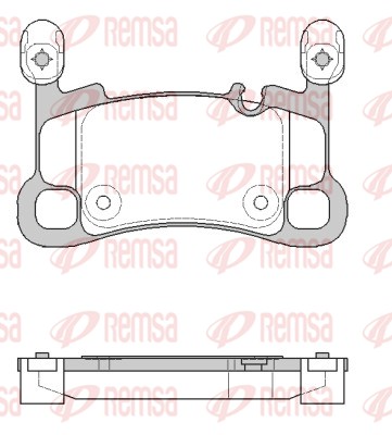 Brake Pad Set, disc brake - 1864.00 REMSA