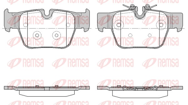 Brake Pad Set, disc brake - 1868.00 REMSA