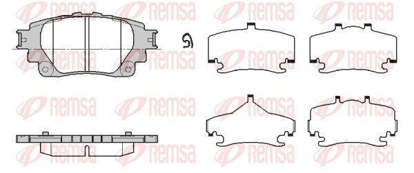 Brake Pad Set, disc brake - 1871.00 REMSA
