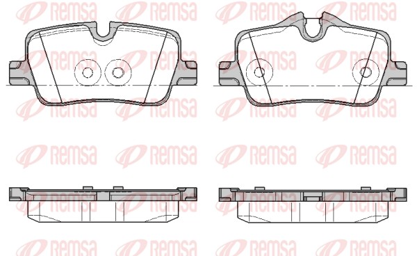 Brake Pad Set, disc brake - 1873.00 REMSA