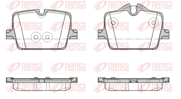 Brake Pad Set, disc brake - 1874.00 REMSA