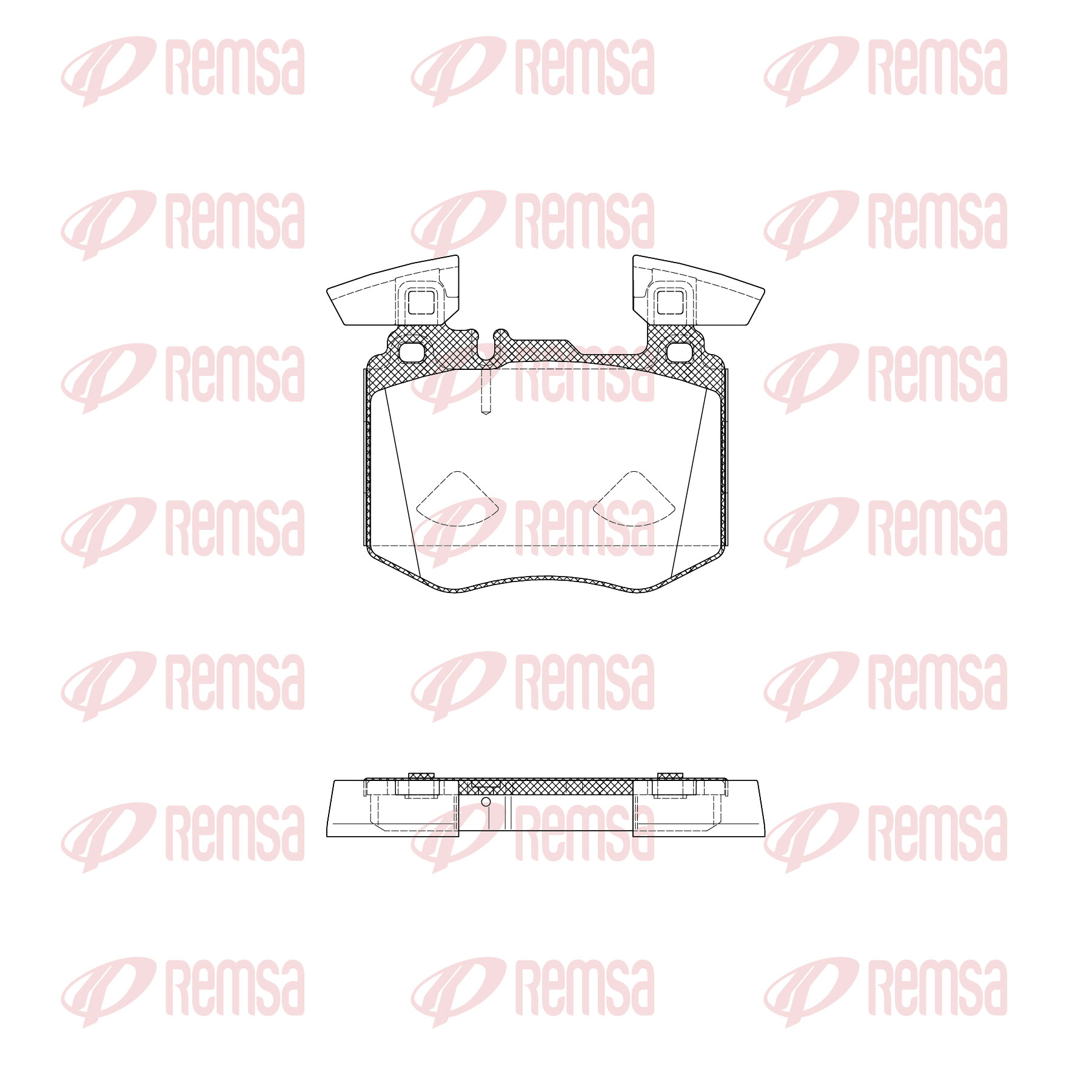 Brake Pad Set, disc brake - 1883.00 REMSA
