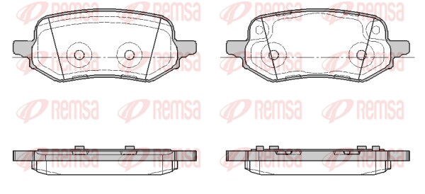 Brake Pad Set, disc brake - 1886.00 REMSA