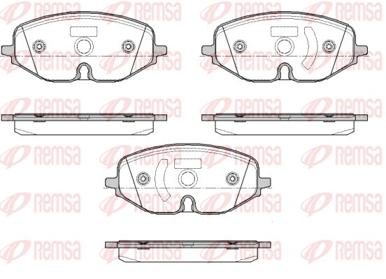 Brake Pad Set, disc brake - 1906.01 REMSA