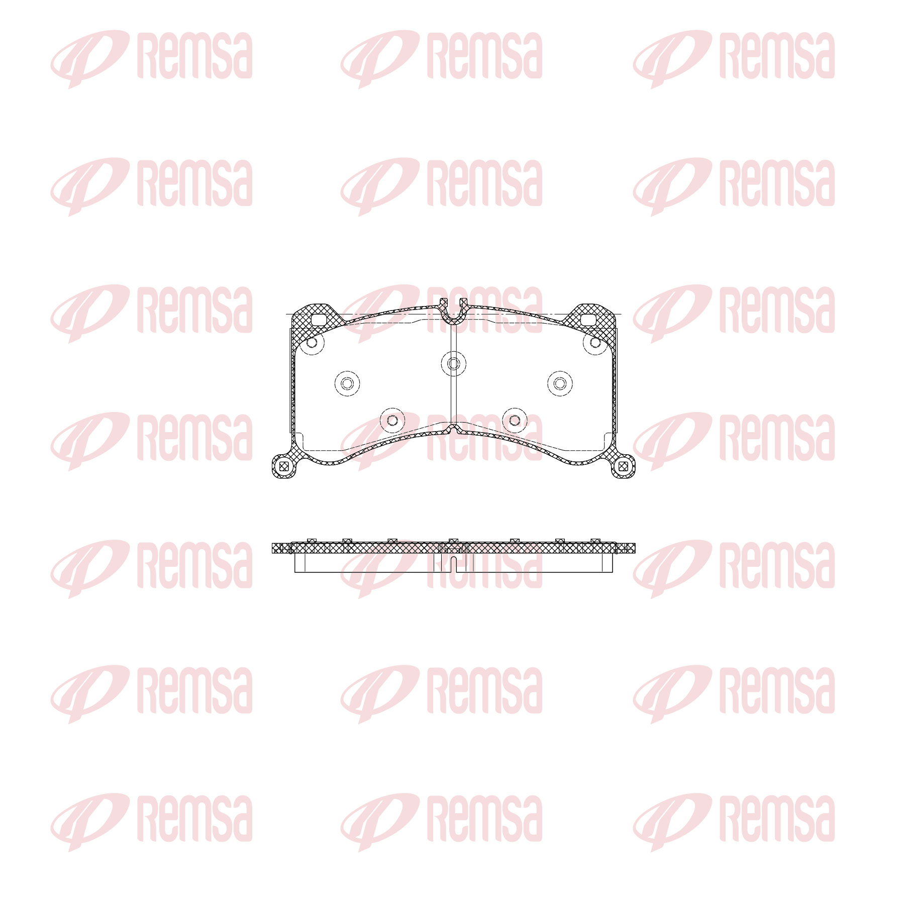 Brake Pad Set, disc brake - 1916.00 REMSA