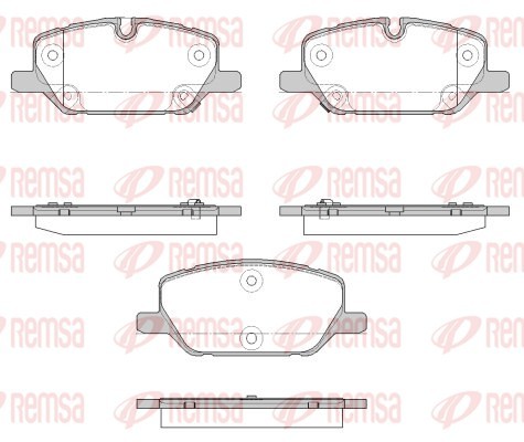 Brake Pad Set, disc brake - 1926.12 REMSA