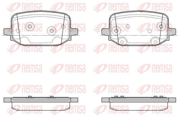 Brake Pad Set, disc brake - 1934.00 REMSA