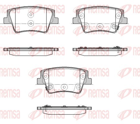 Brake Pad Set, disc brake - 1935.02 REMSA