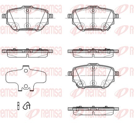 Brake Pad Set, disc brake - 1937.02 REMSA
