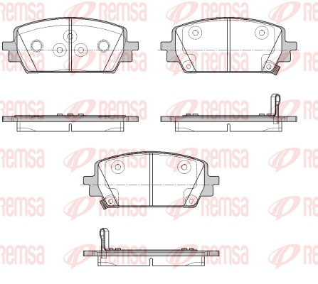 Brake Pad Set, disc brake - 1943.02 REMSA