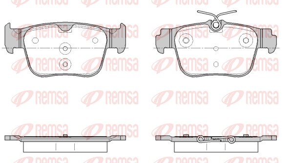 Brake Pad Set, disc brake - 1945.00 REMSA