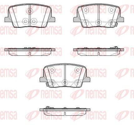 Brake Pad Set, disc brake - 1947.02 REMSA