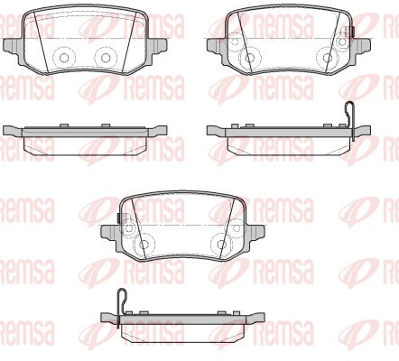 Brake Pad Set, disc brake - 1958.02 REMSA