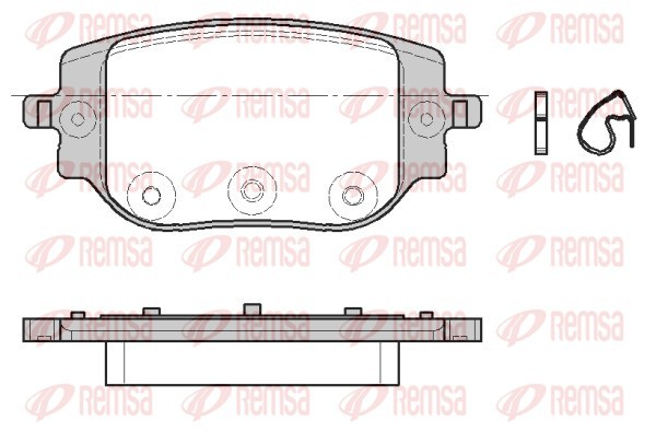 Brake Pad Set, disc brake - 1965.00 REMSA