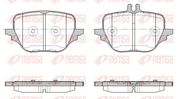 Brake Pad Set, disc brake - 1966.00 REMSA