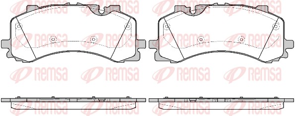 Brake Pad Set, disc brake - 1744.00 REMSA