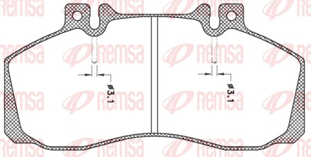 Brake Pad Set, disc brake - JCA 245.00 REMSA