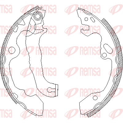 Brake Shoe - 4040.00 REMSA