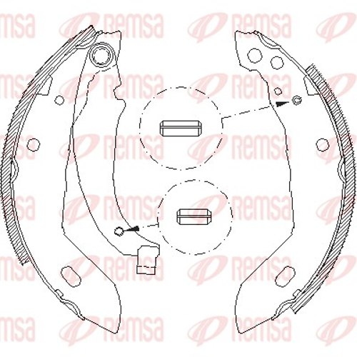 Brake Shoe - 4083.00 REMSA