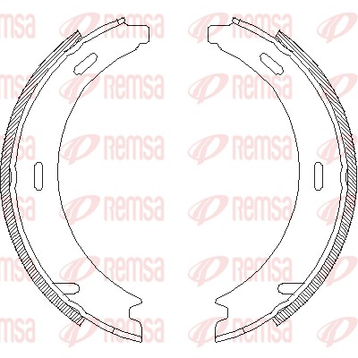 Brake Shoe, parking brake - 4094.02 REMSA